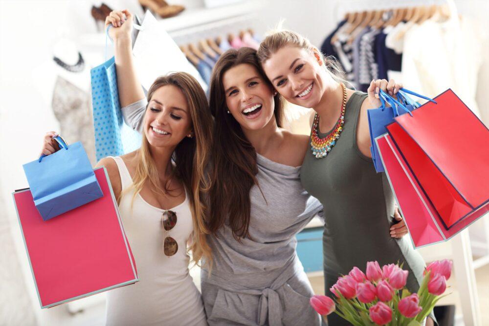 Shopping im Frühling
