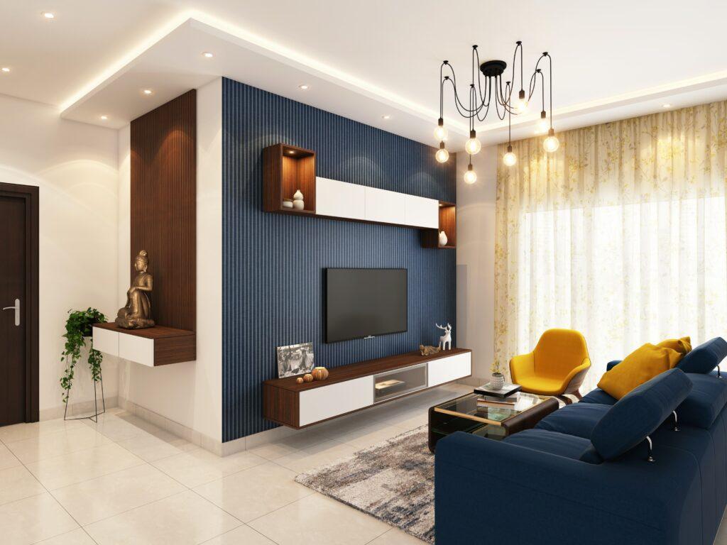 WOhnzimmer mit tv