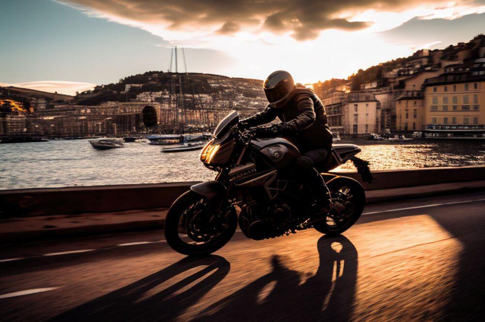 Motorrad Fahrer